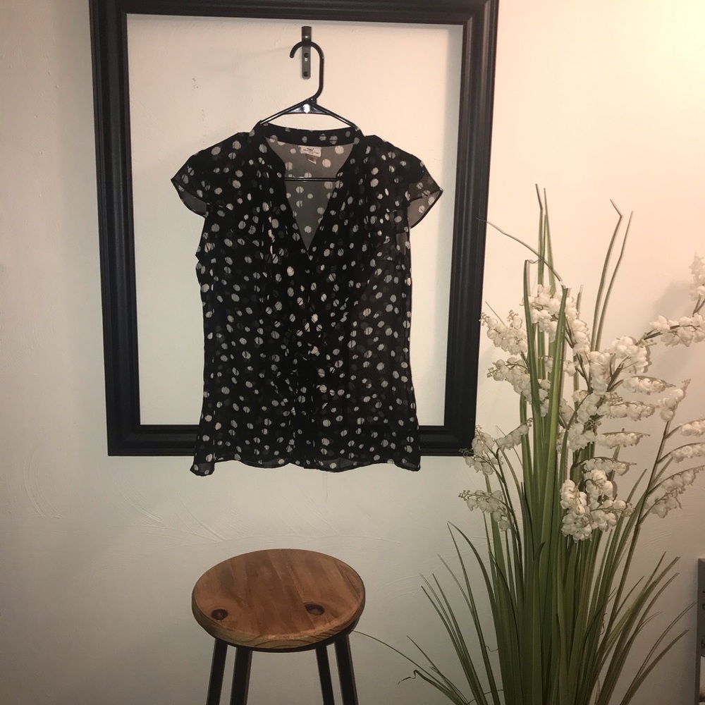 🚨🎈Worthington Petite Polka Dot Sleeveless top